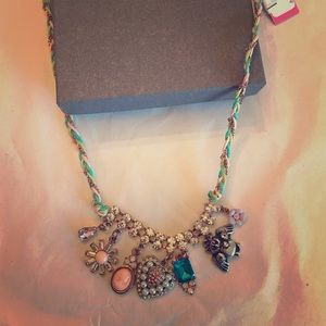 Betsey Johnson charm necklace